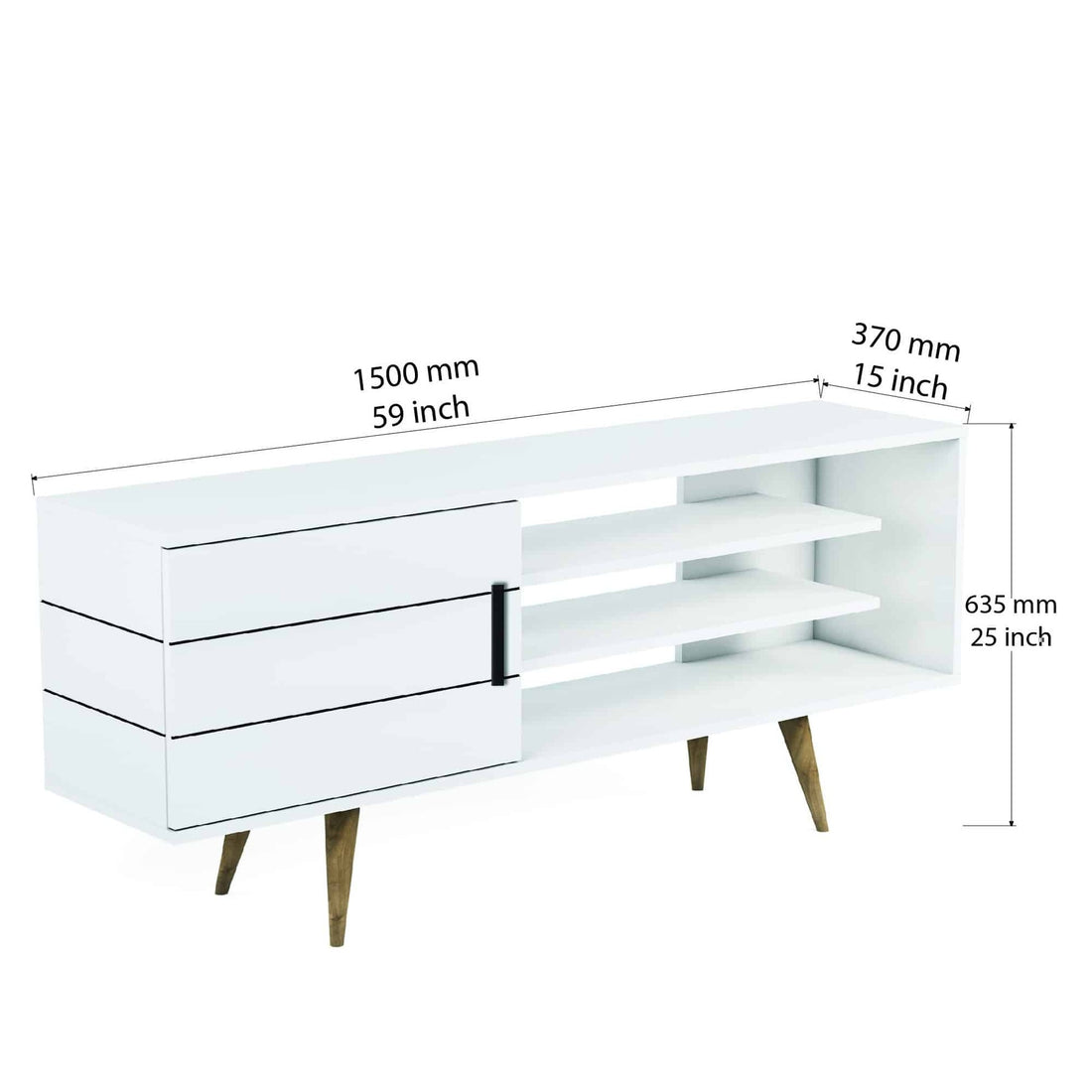 Termini Meuble Tv blanc