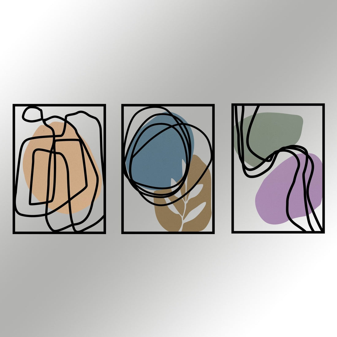 Accessoire mural en métal décoratif Viyana