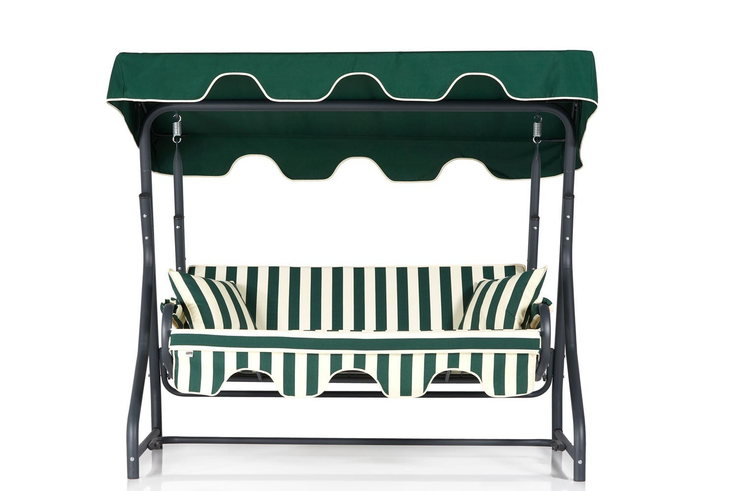 Chaise swing triple jardin Ruta 18 - Green, Cream