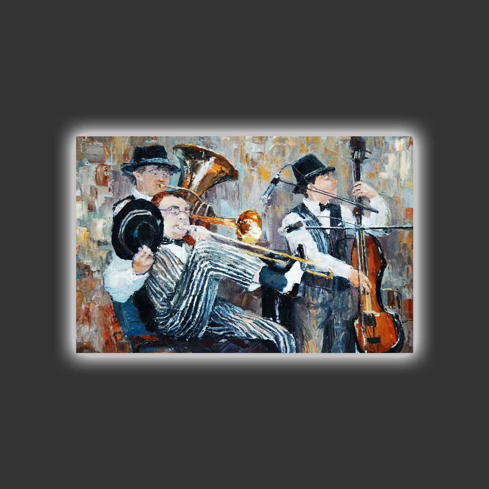 Peinture de toile éclairée à LED décorative 4570MDACT-019