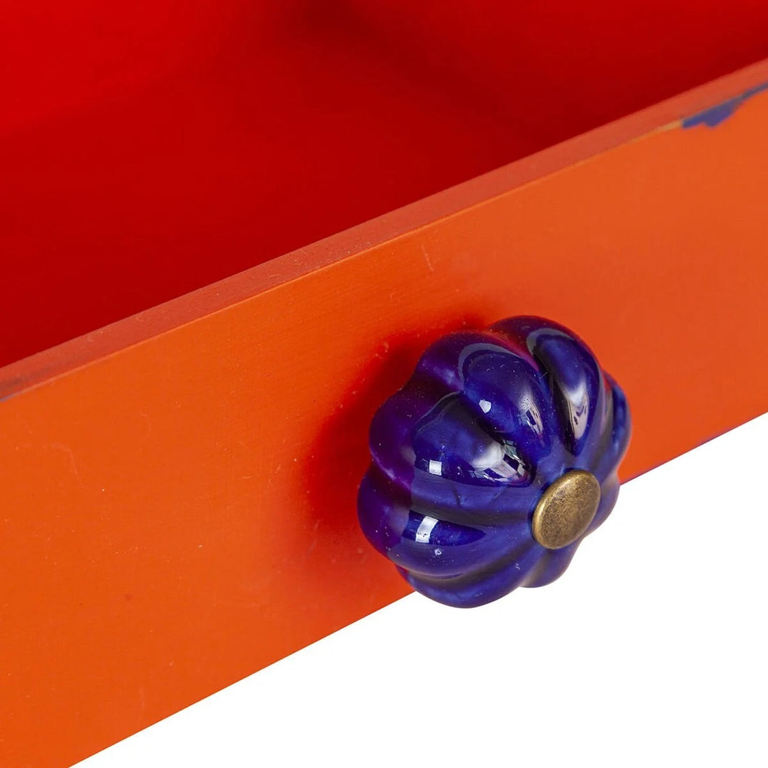 Tiroir présentoir bohème orange