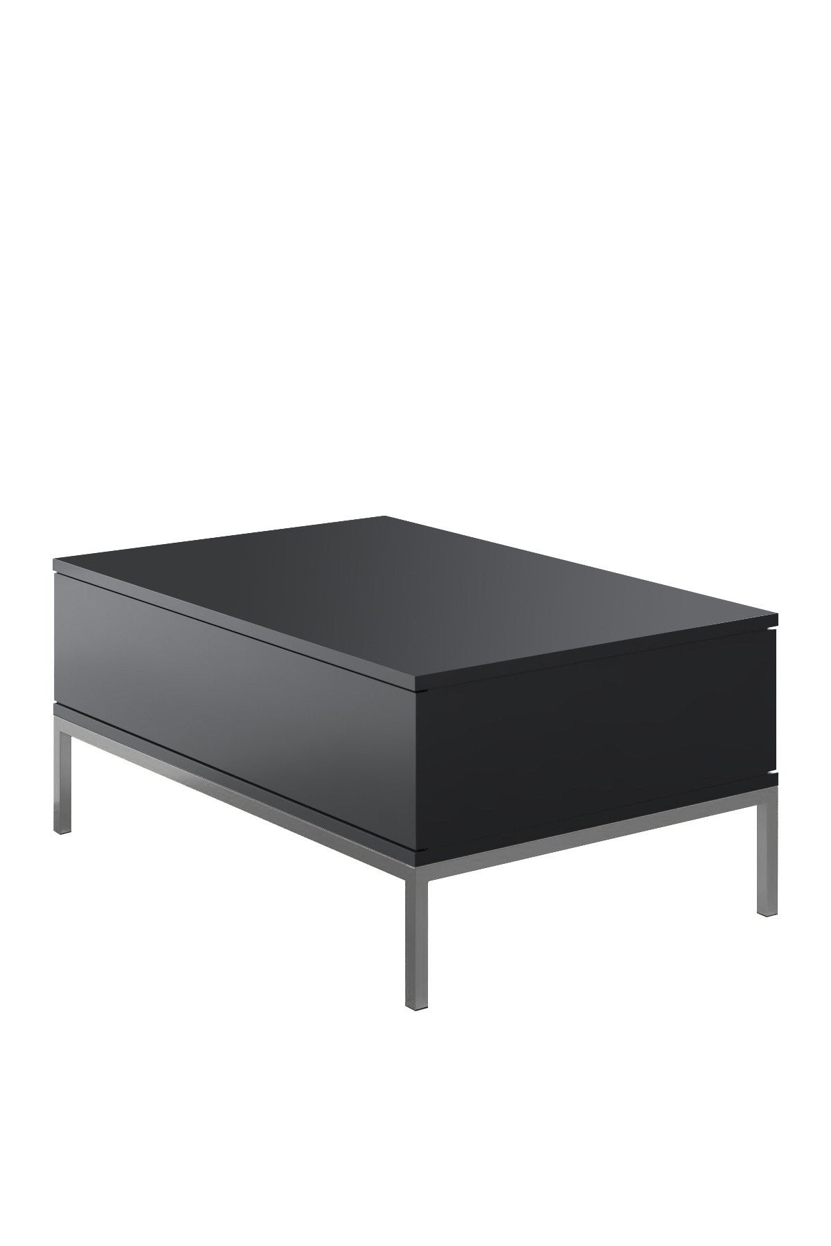 Table basse Lord - Anthracite, Silver