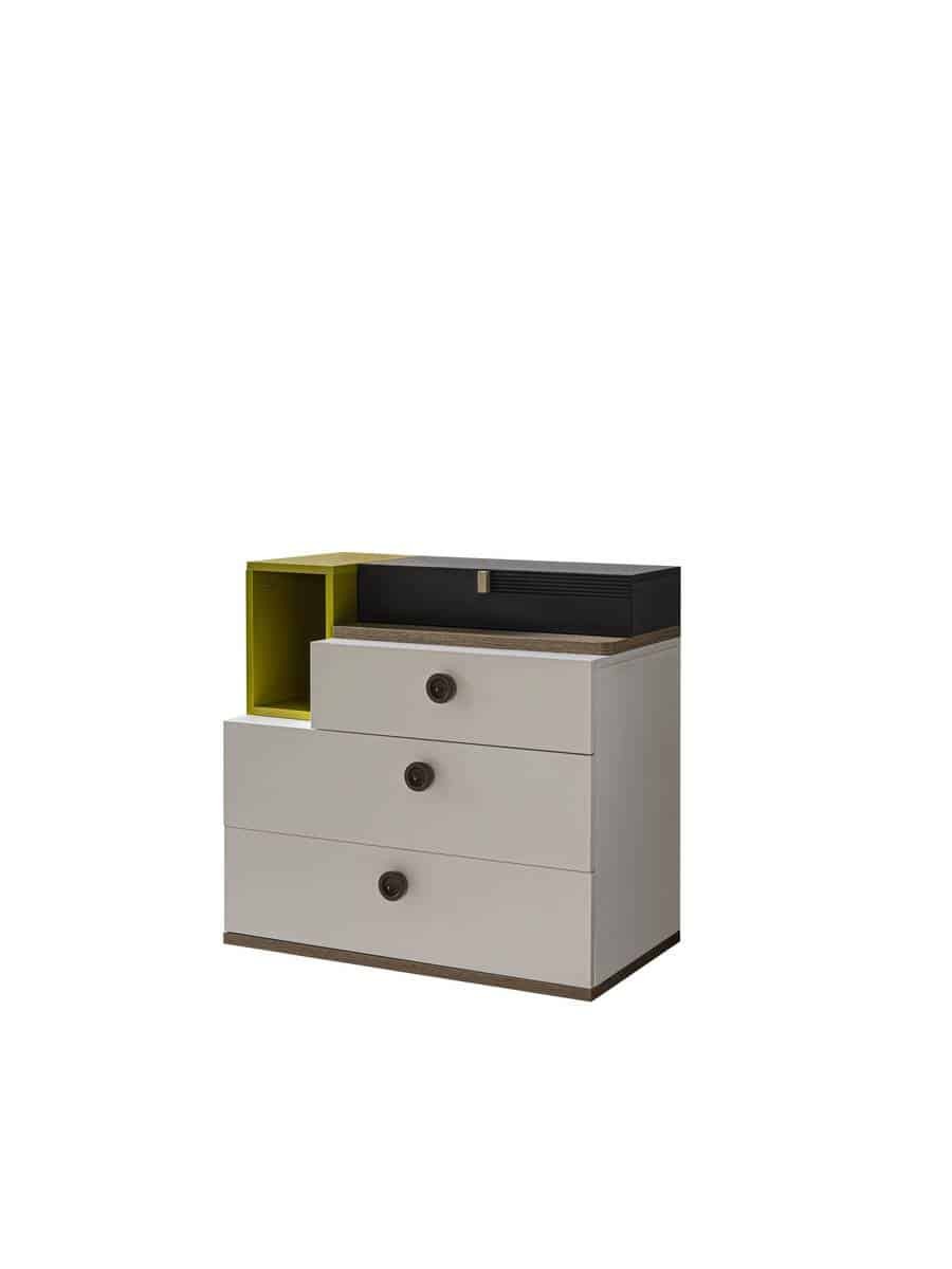 Table de chevet enfant Tiffany 3 tiroirs