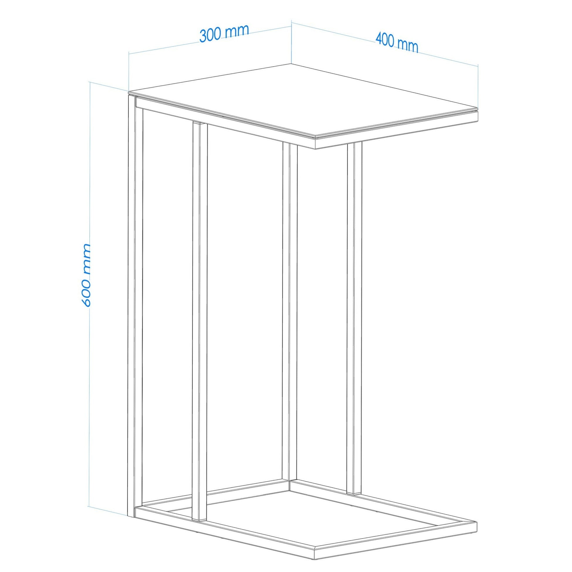 Table d'appoint Alaska C - Smoked Glass