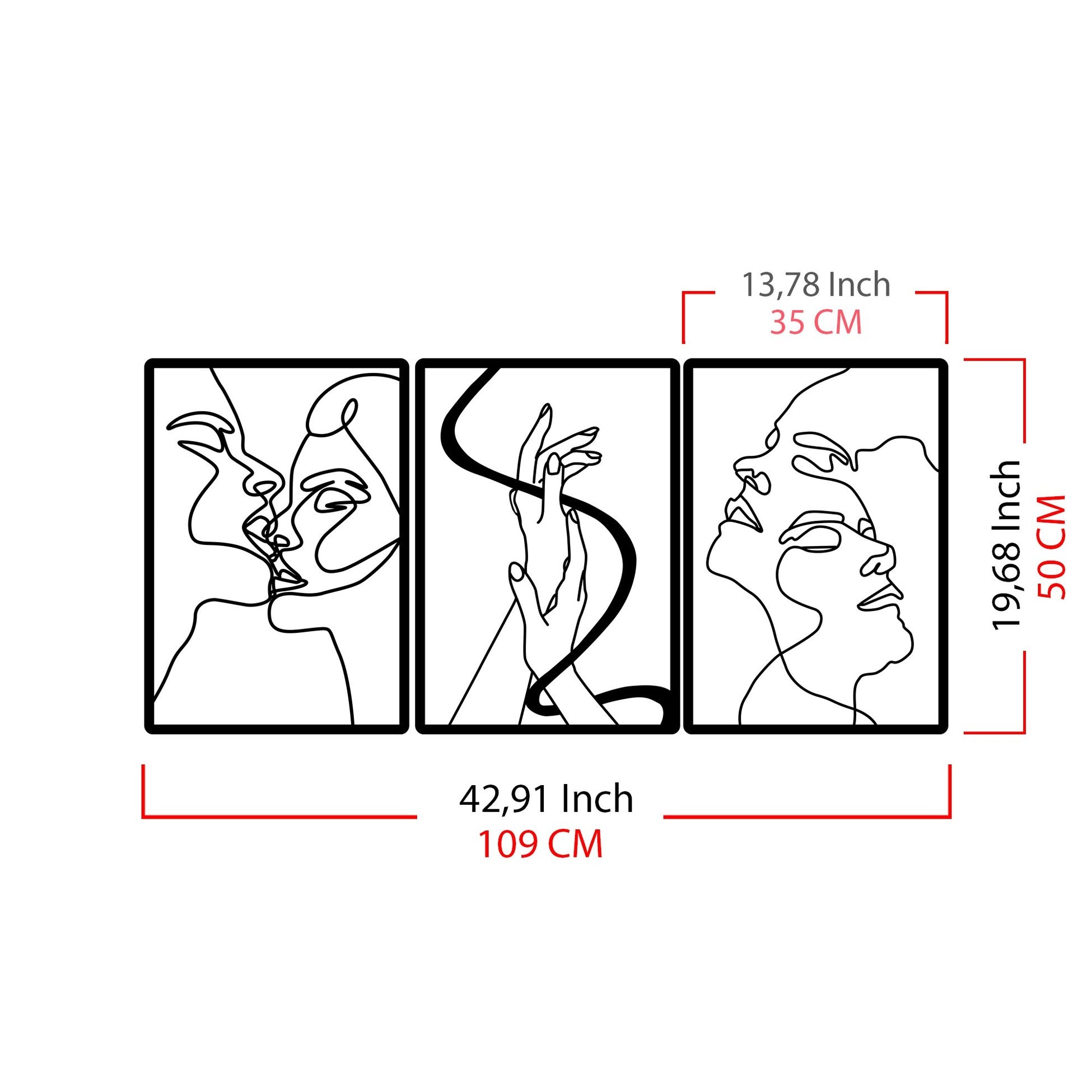 Accessoire mural en métal décoratif The Unity Of Love