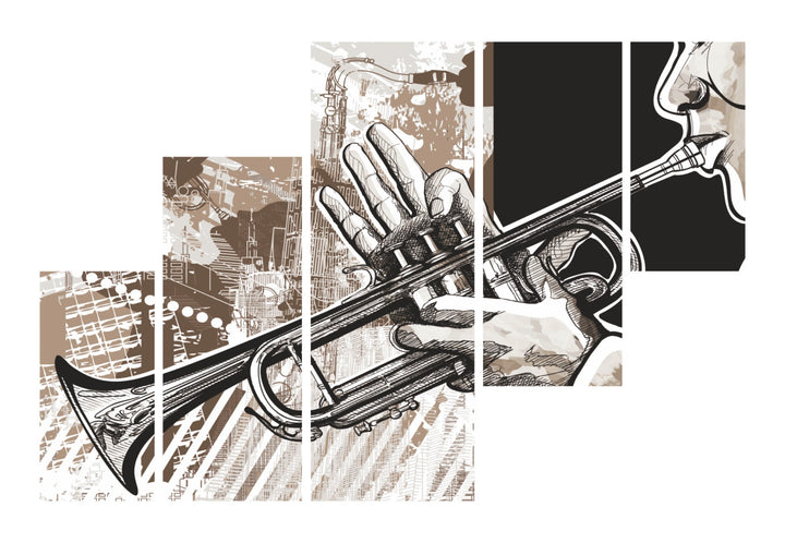 Peinture décorative MDF (5 pièces) ST071