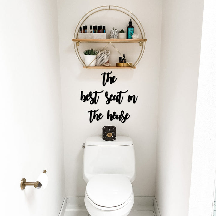 Accessoire mural en bois décoratif The Best Seat İn The House