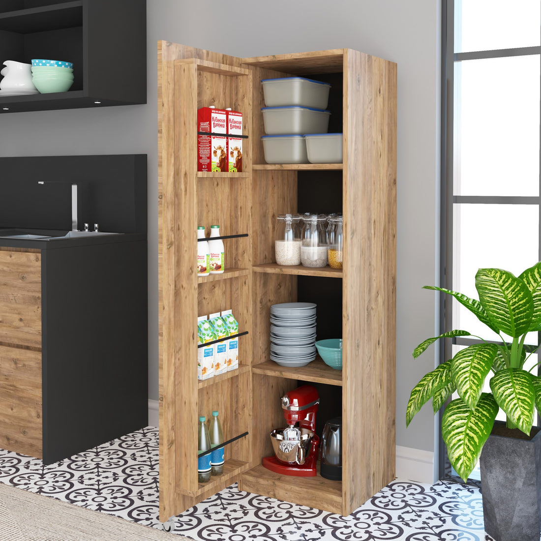 Armoire à plusieurs usage Beta Özay - Walnut