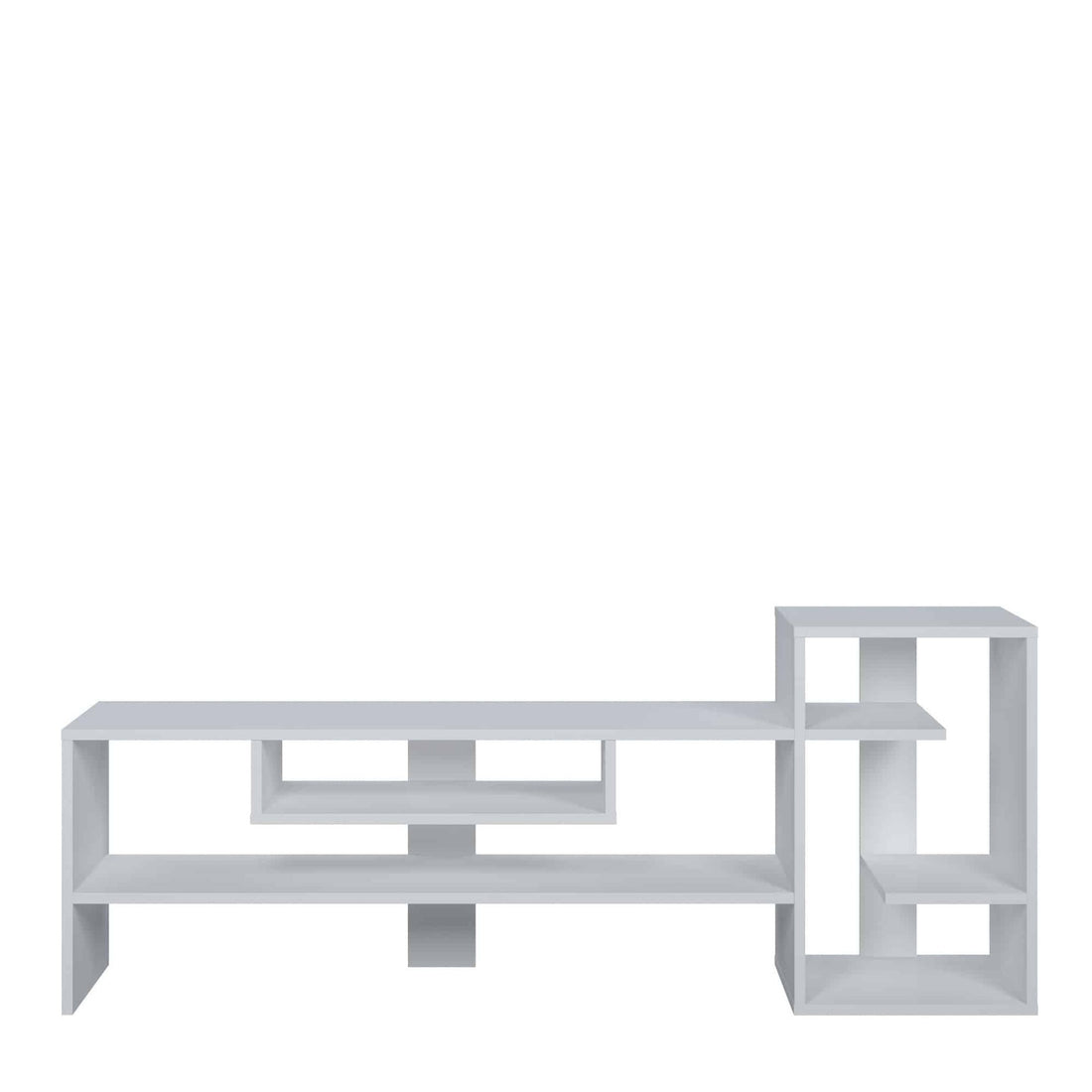 Meuble de rangement bibliothèque étagère 7 casiers 165x64x35cm Blanc Gulio