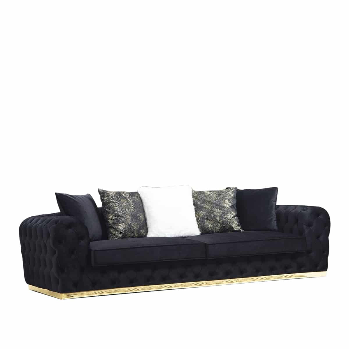 Selva Canapé 3 Places Noir