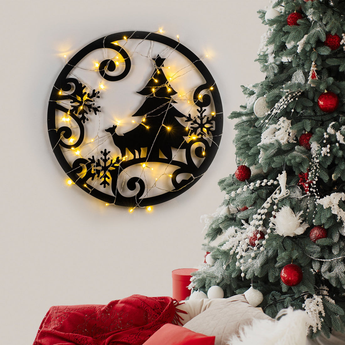 Accessoire mural en métal décoratif XMASBLACK - 027