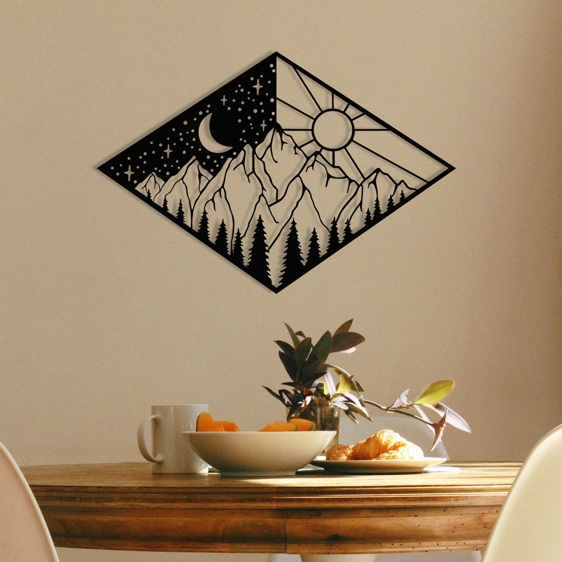 Accessoire mural en métal décoratif Suveyda