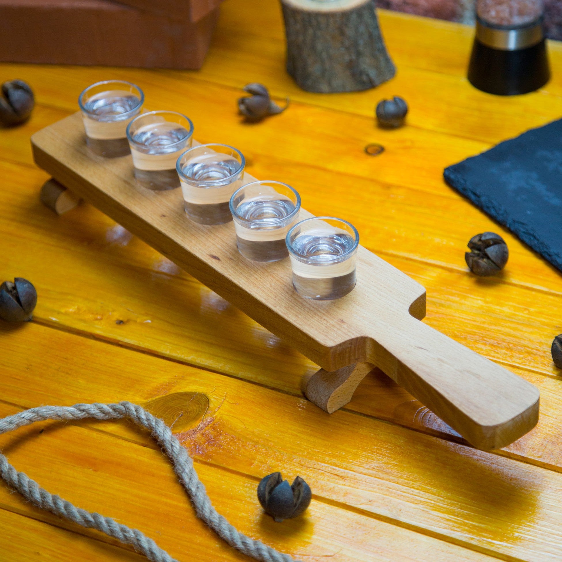 Shot Glass Serving Paddle Board (6 Pieces) UP00283