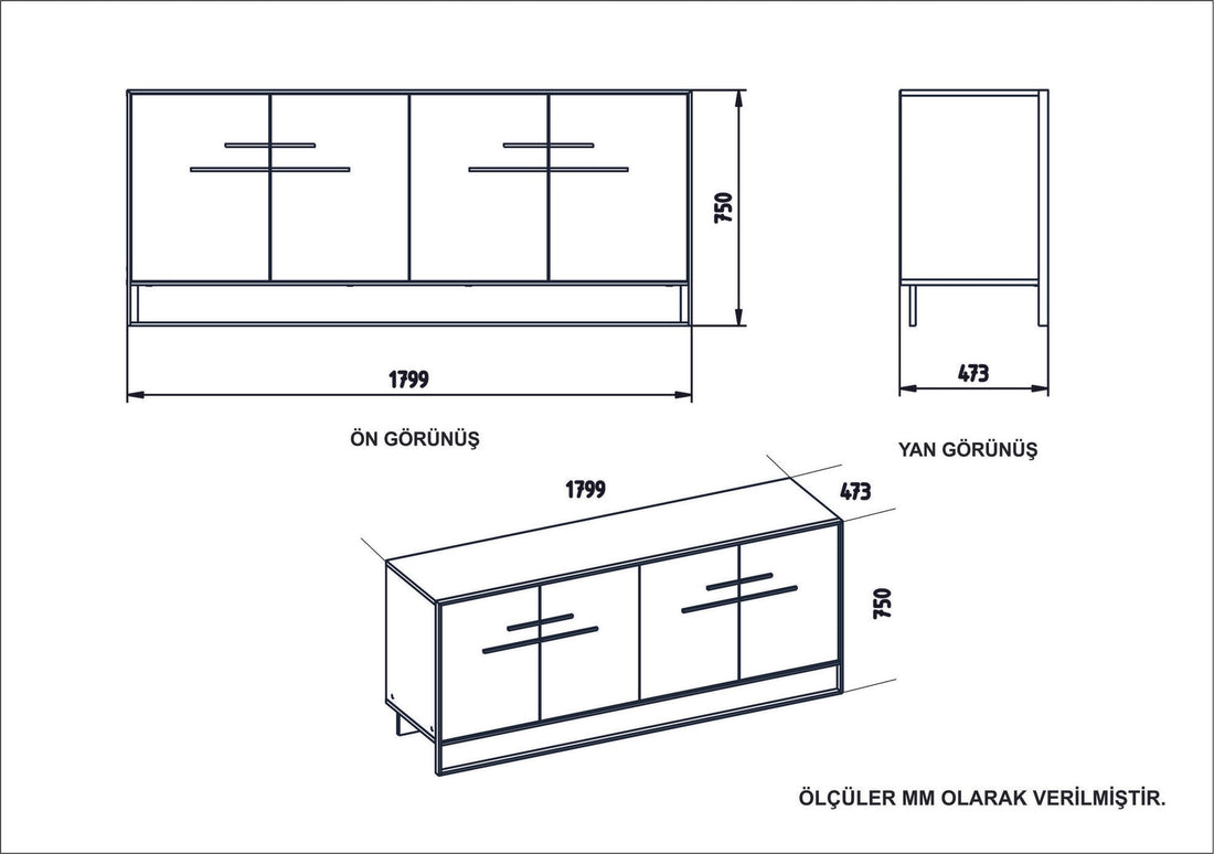 Console Polka - White