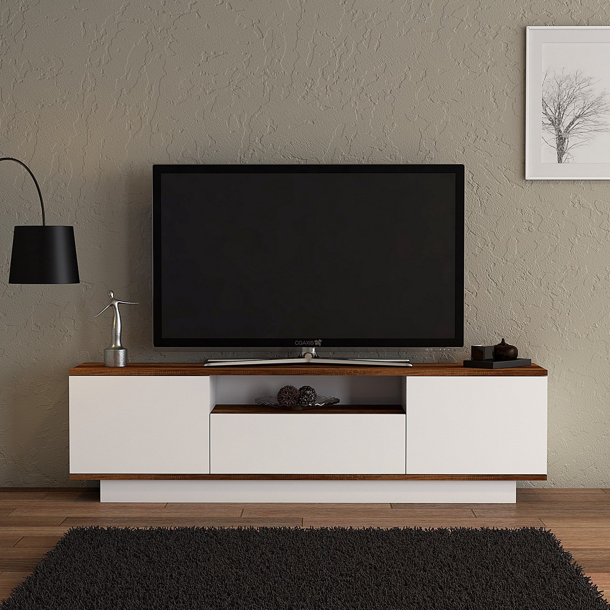 Meuble TV TV Stand - Baroque Walnut