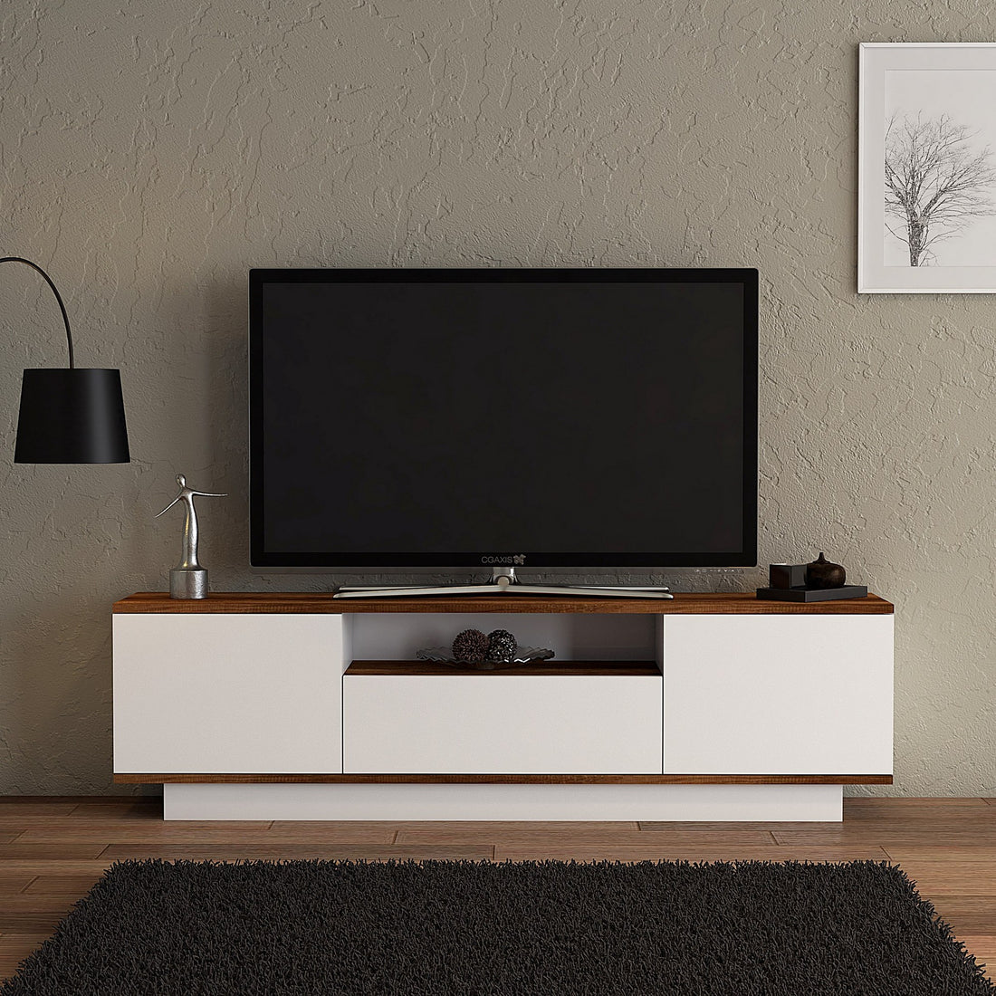 Meuble TV TV Stand - Baroque Walnut