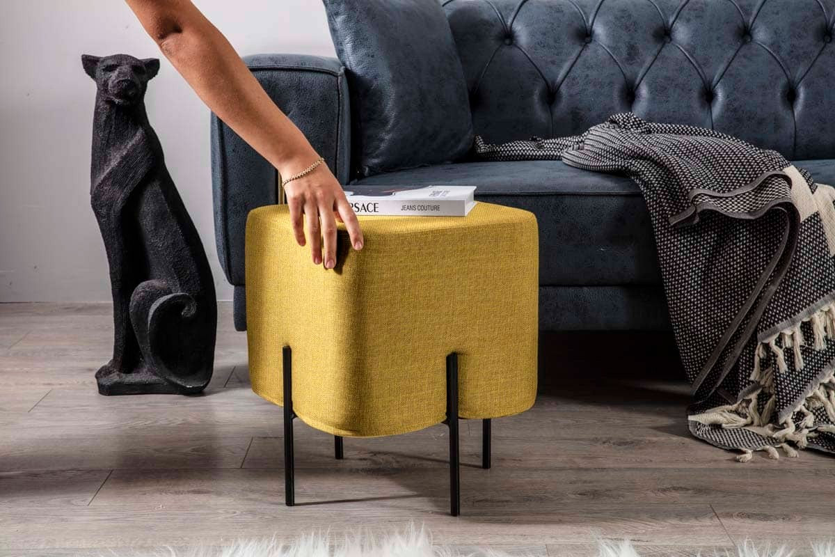 Mono Pouf Jaune