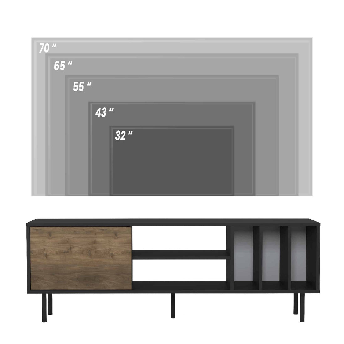 Piatra Meuble Tv Noir