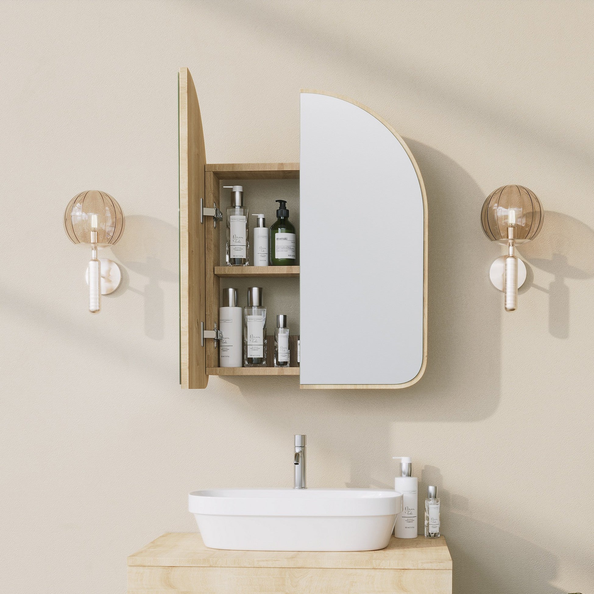 Armoire de toilette Hope Cabinet - Beige