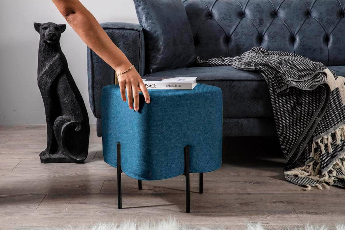 Mono Pouf Bleu