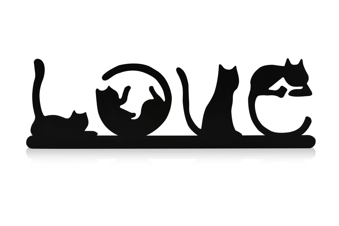 Éclairage LED décoratif Cat Love - Yellow