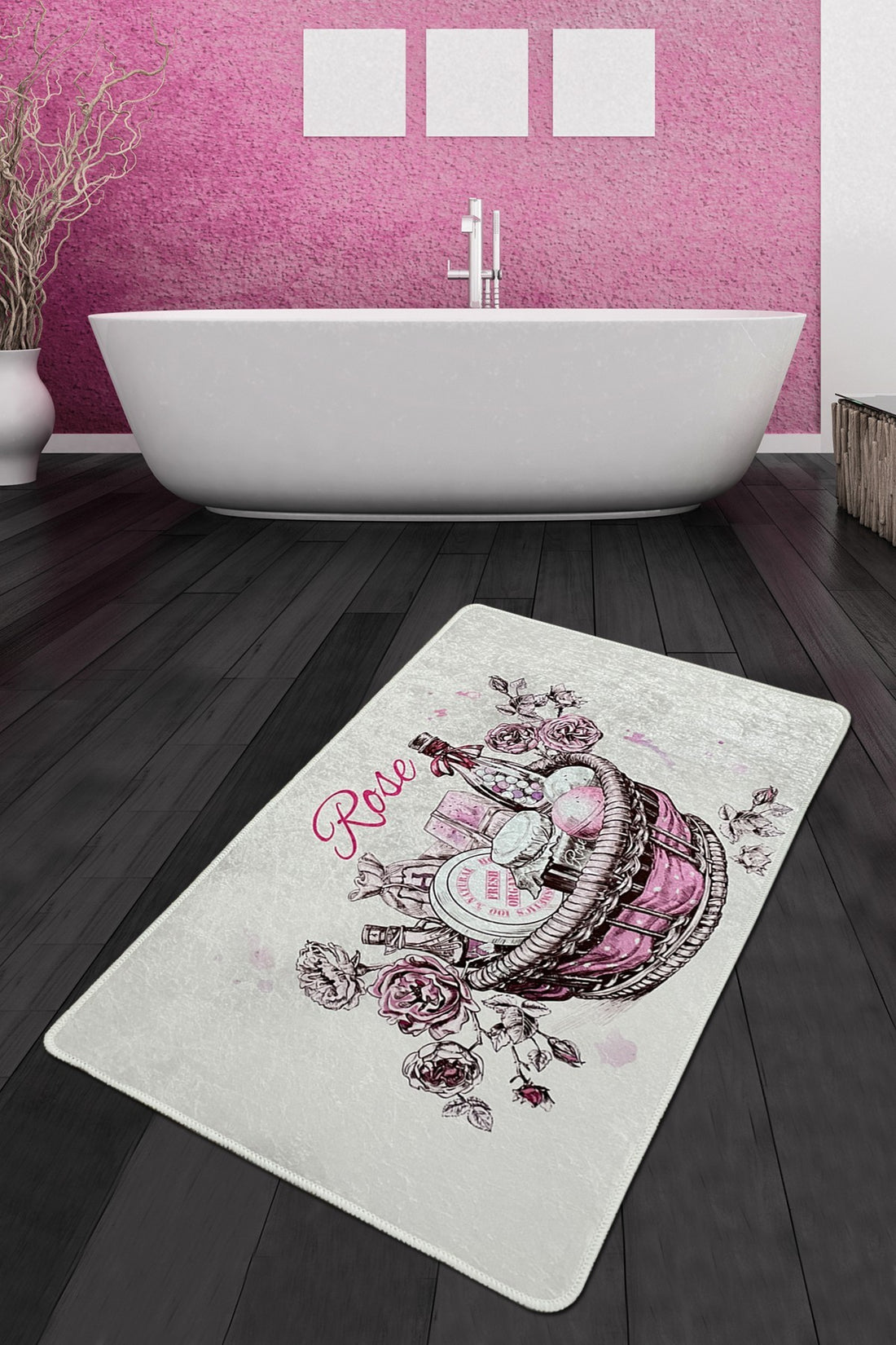Tapis de bain Rose Basket Djt (80 x 100)