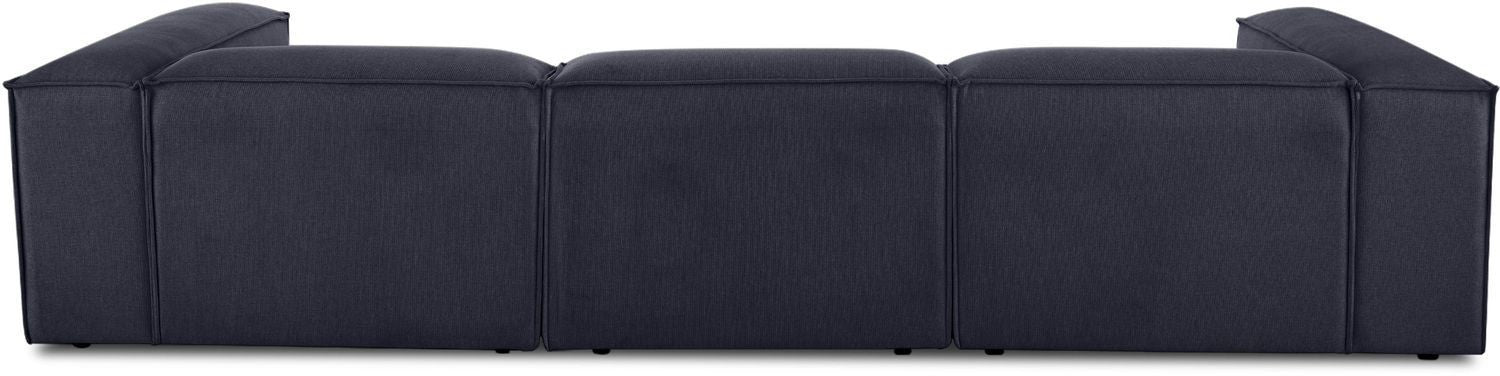 Canapé modulable 4 places en Lin avec pouf Frid