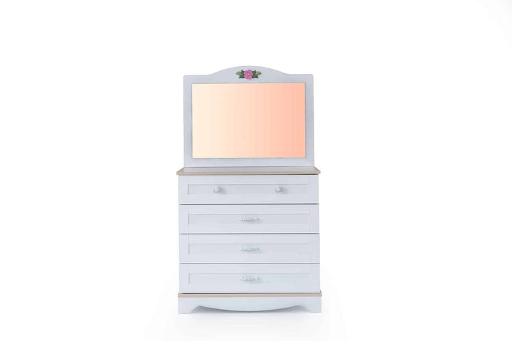 Lara Chiffonnier 4 tiroirs avec miroir