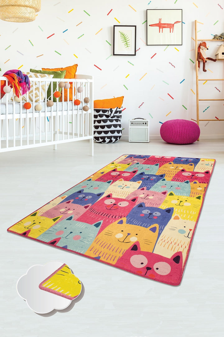 Tapis de salle (80 x 150) Cats Multi Djt