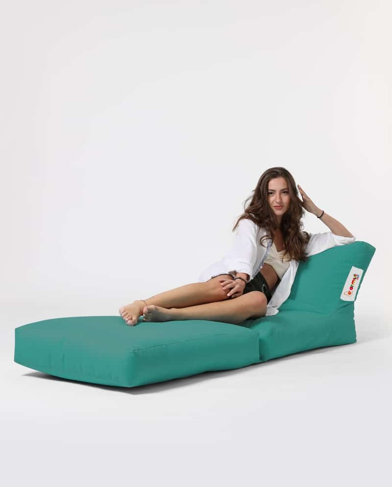 Siesta Pouf convertible / coussin de sol Bleu vert