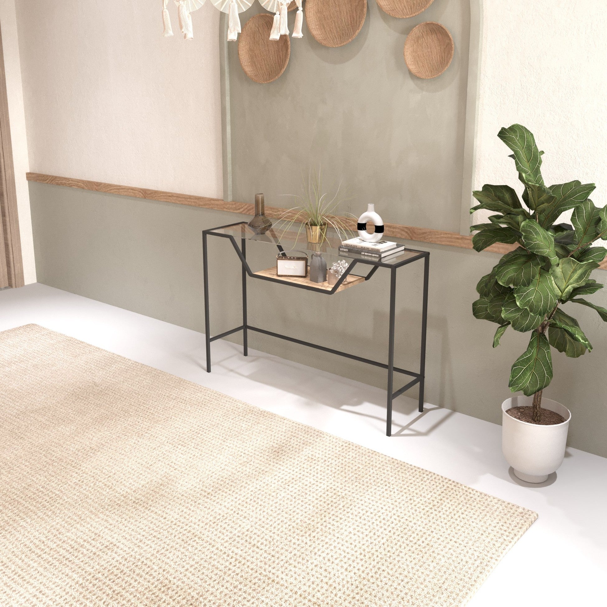 Console Lala - Black, Glass