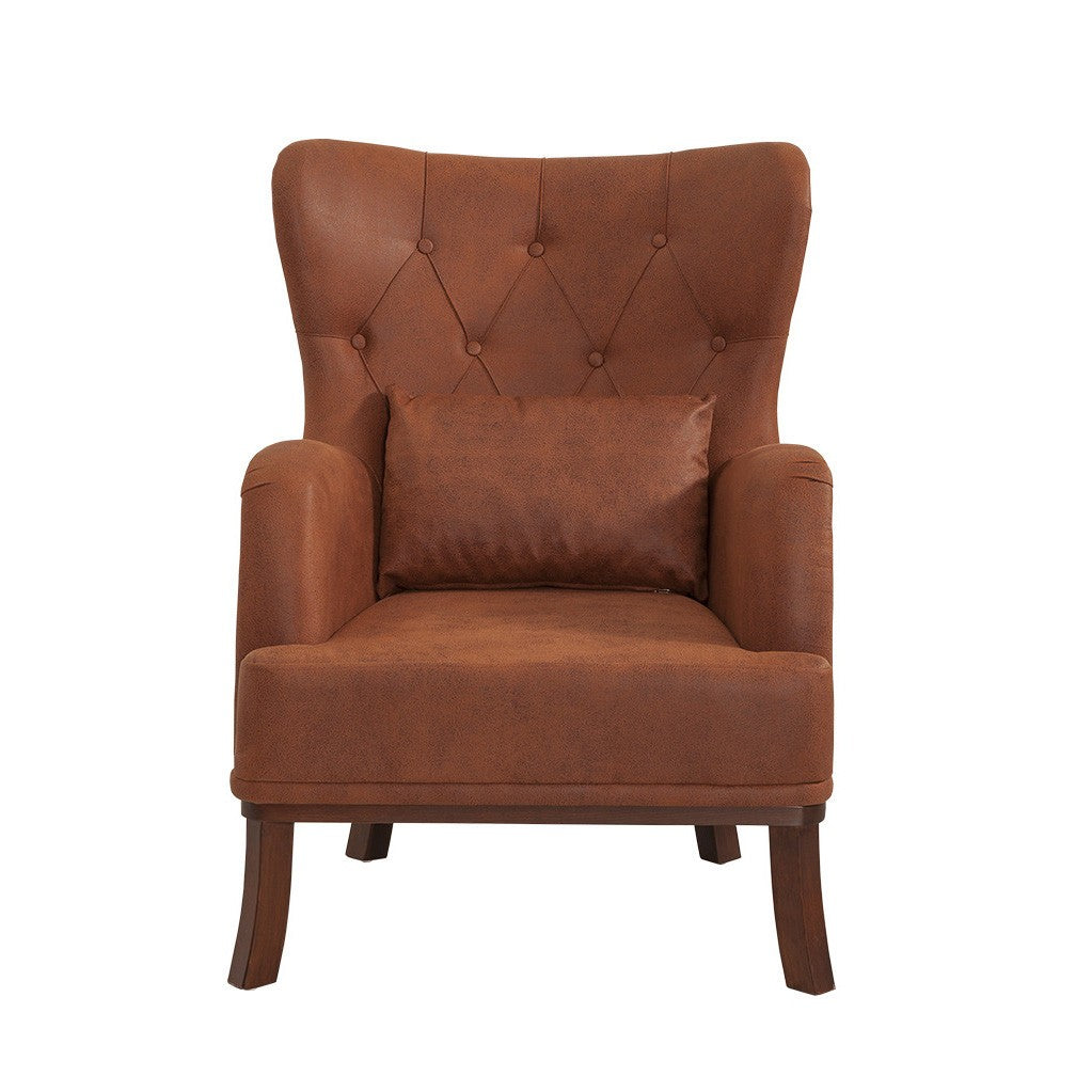 Fauteuil à oreilles Marta - Brown