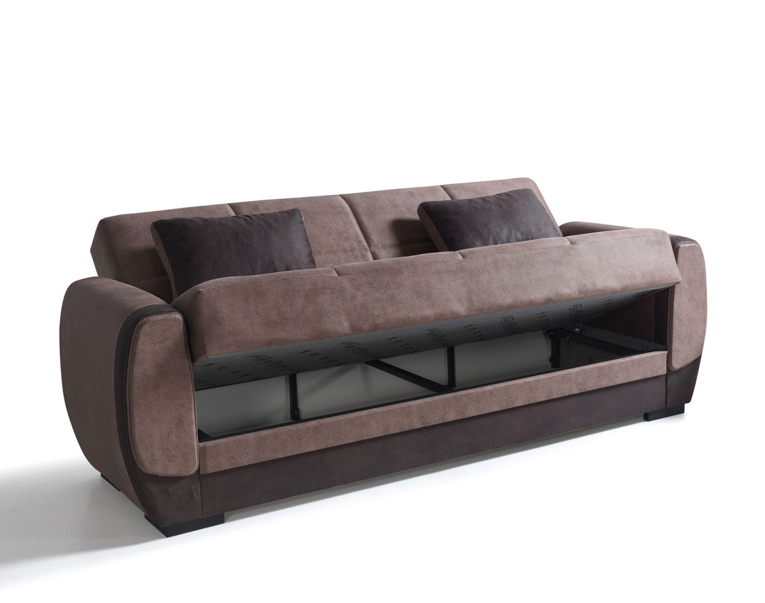 Bade canapé lit clic-clac 3 places avec coffre de rangement