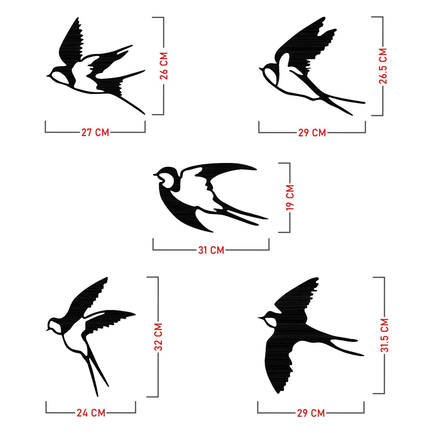 Accessoire mural en métal décoratif Ebabil