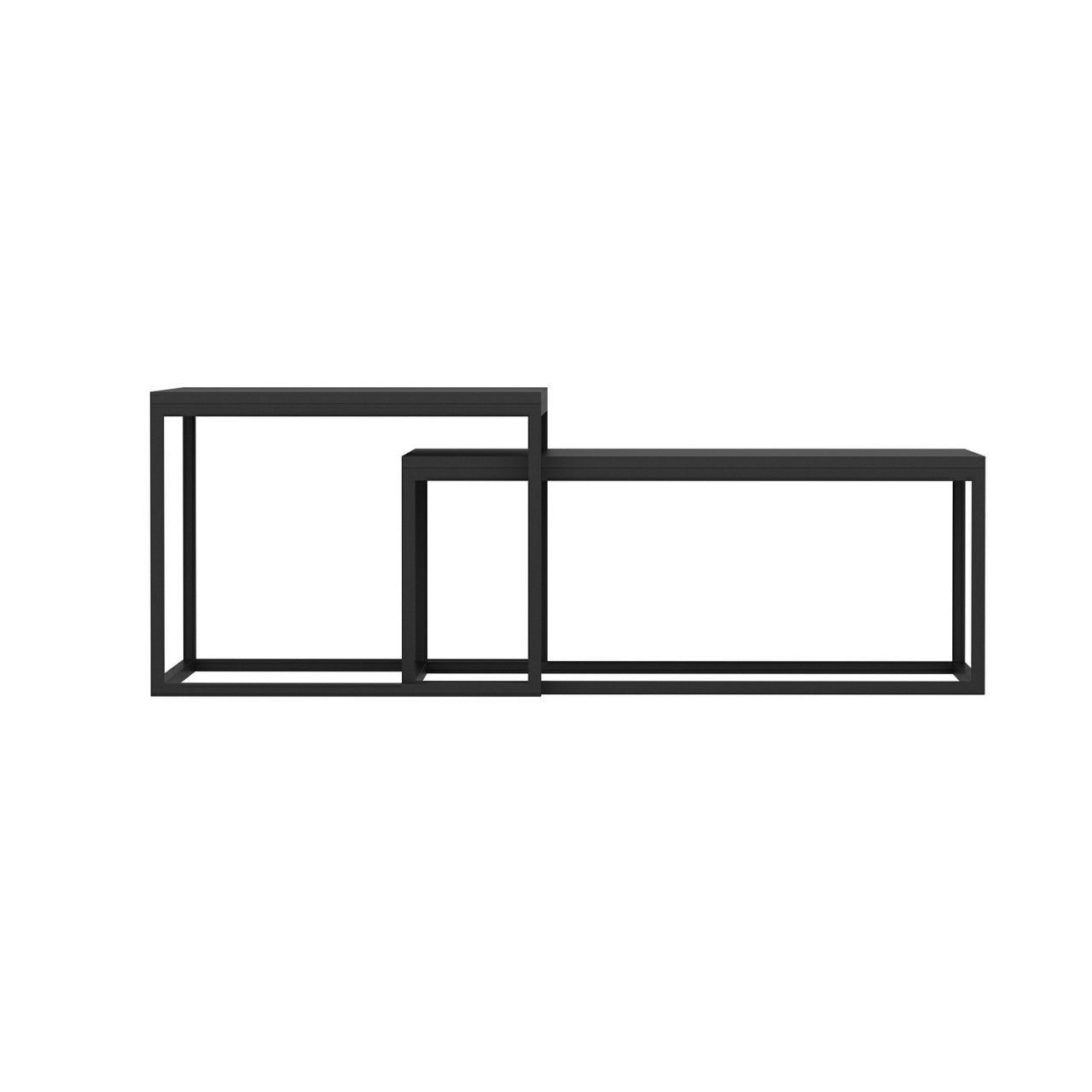 Table de nidification (2 pièces) Leka - Black