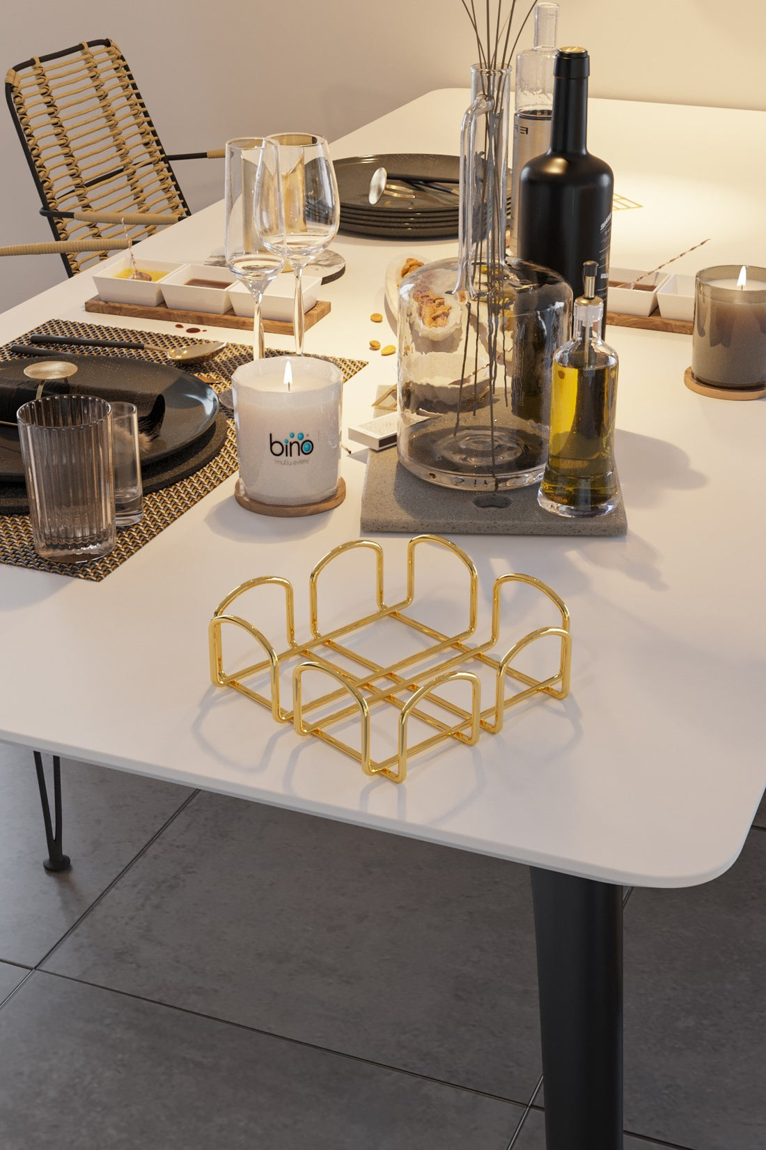 Support de serviette Kare Peçetelik