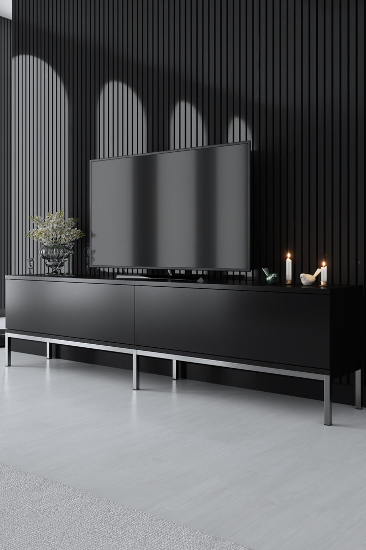 Ensemble de meubles de salon Lord - Black, Silver