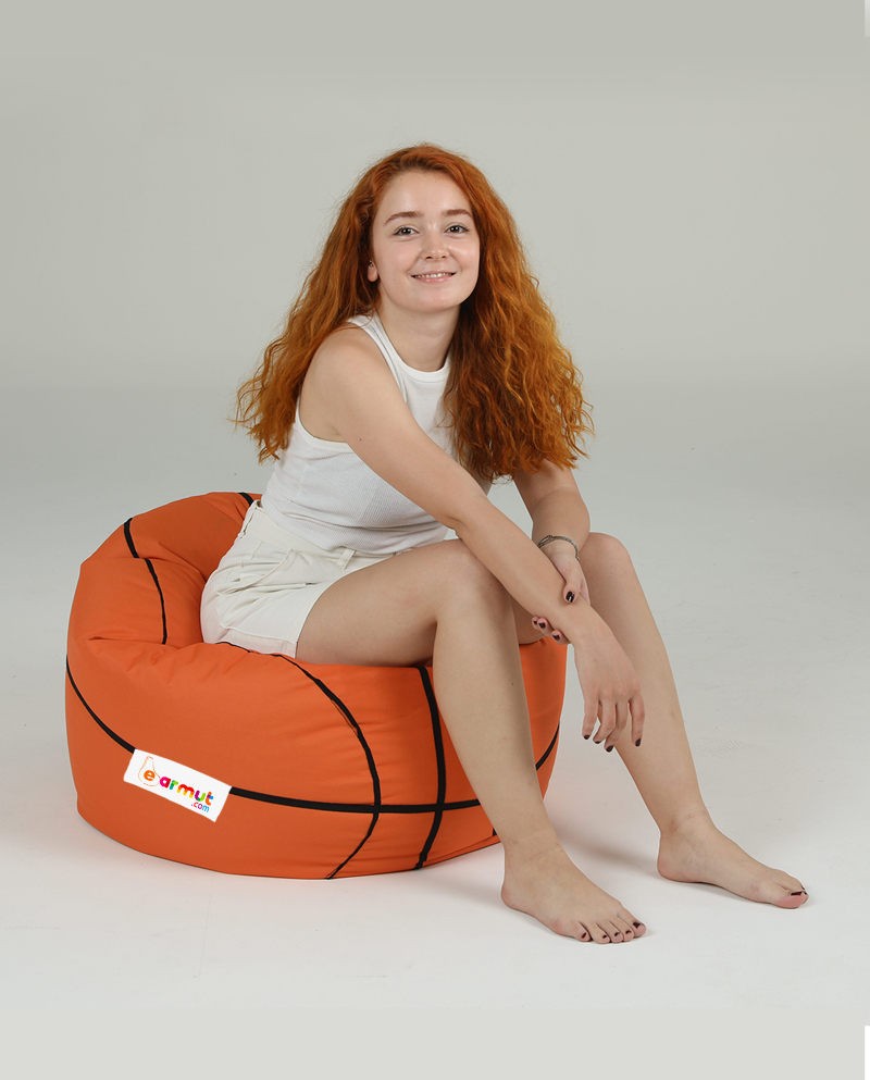 Pouf de jardin Basketball Kids Pouf - Tile Red