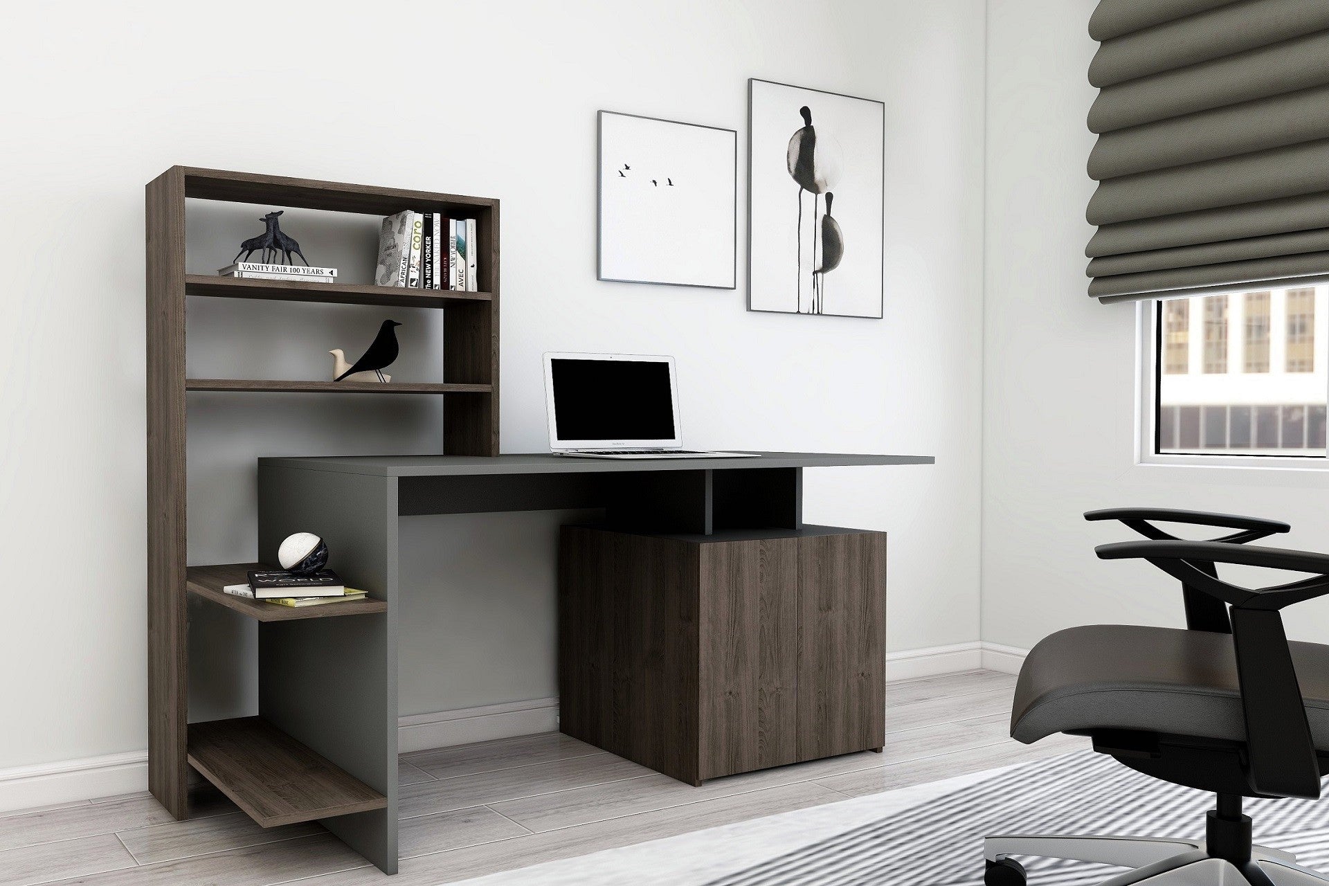 Bureau d'étude Melis - Walnut, Anthracite