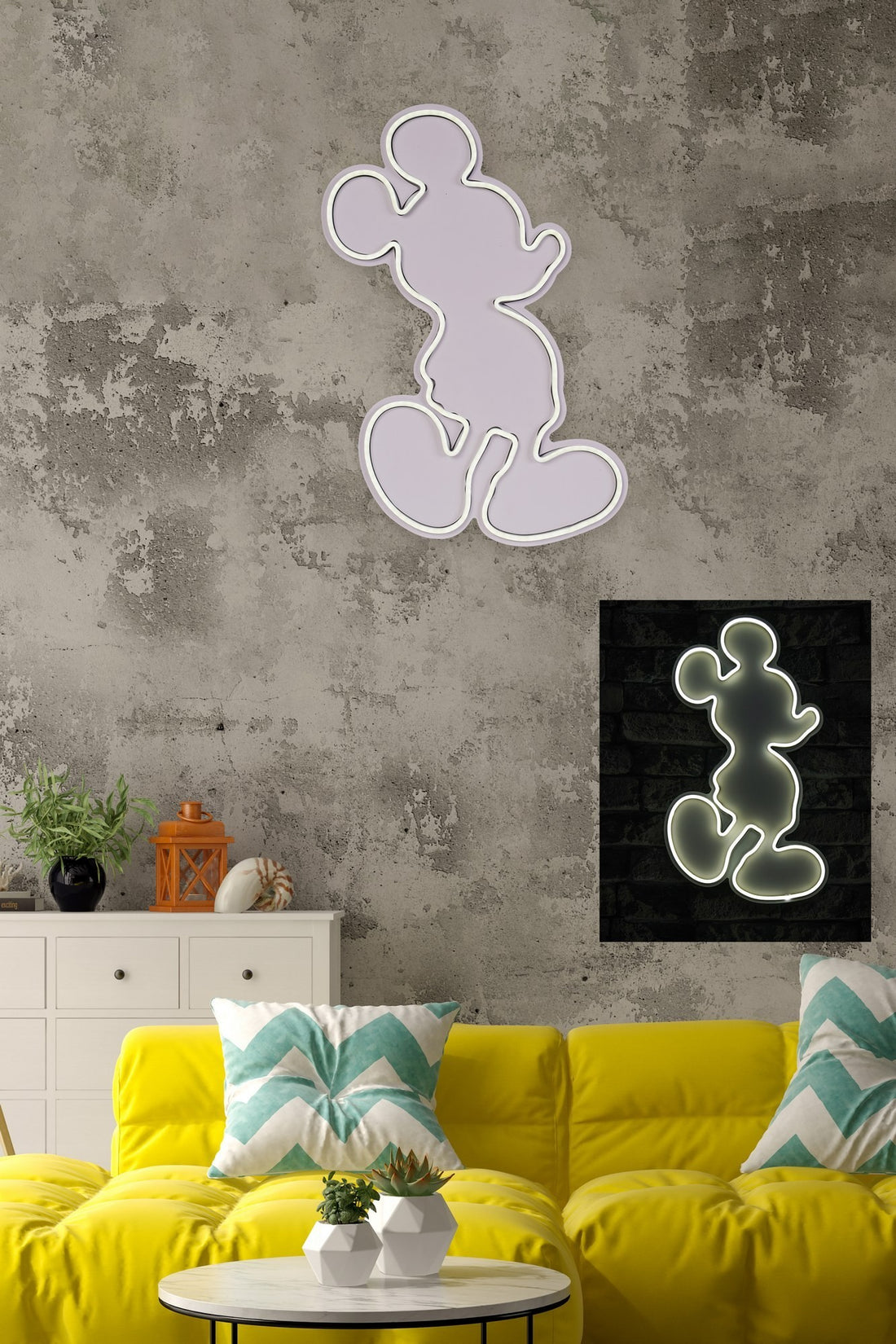Éclairage LED en plastique décoratif Mickey Mouse - White