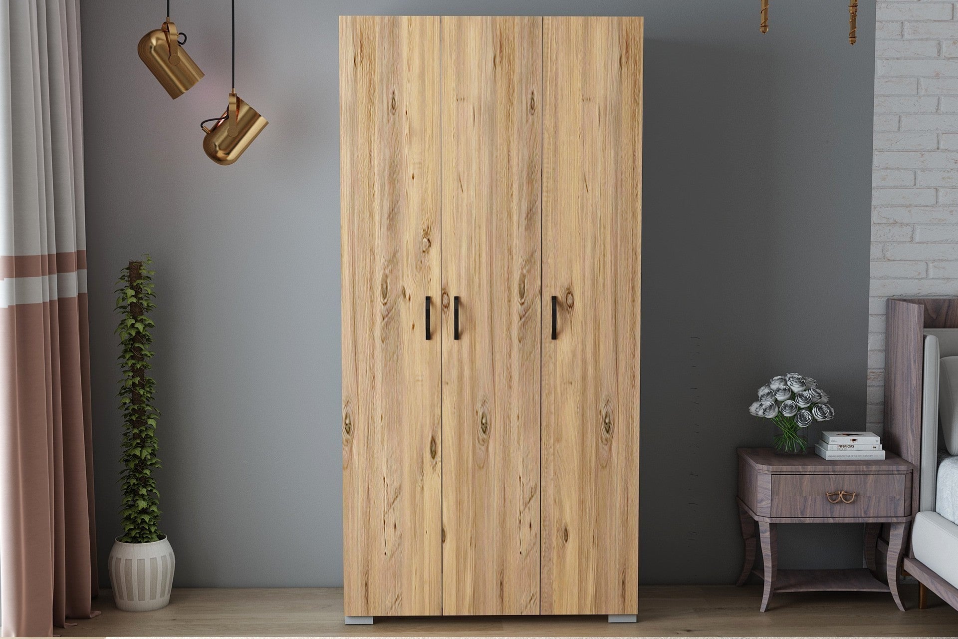 Armoire Feraye 3 Kapakli - Atlantic Pine