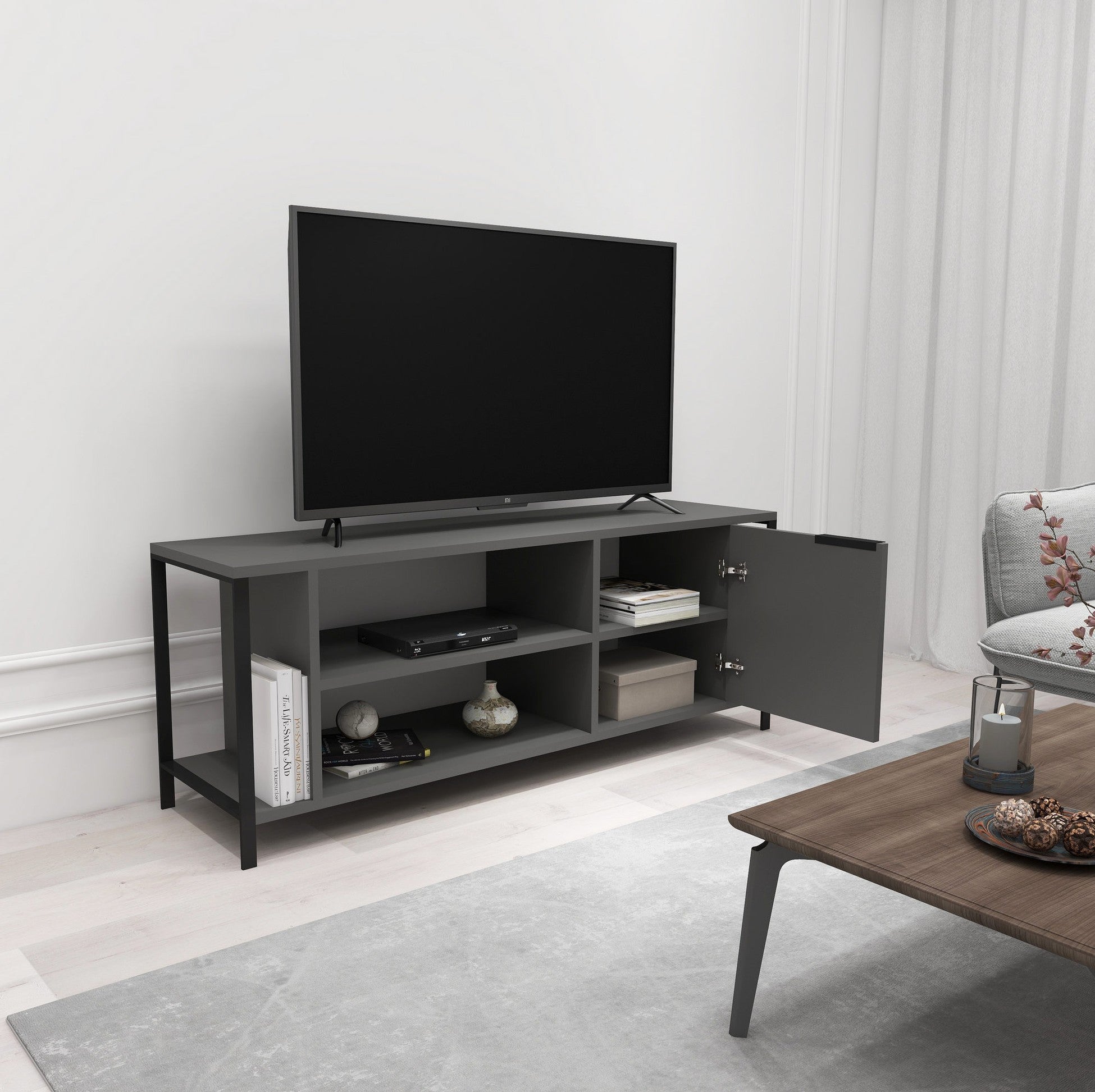 Meuble TV Bond - Anthracite
