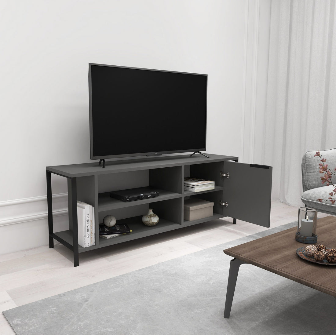 Meuble TV Bond - Anthracite