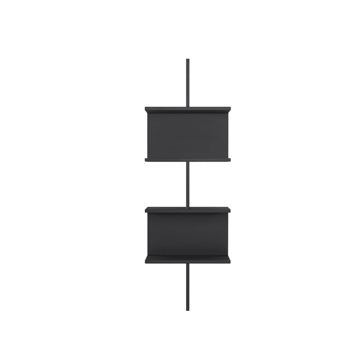 Otto 2-Tier Étagère murale couleur noir