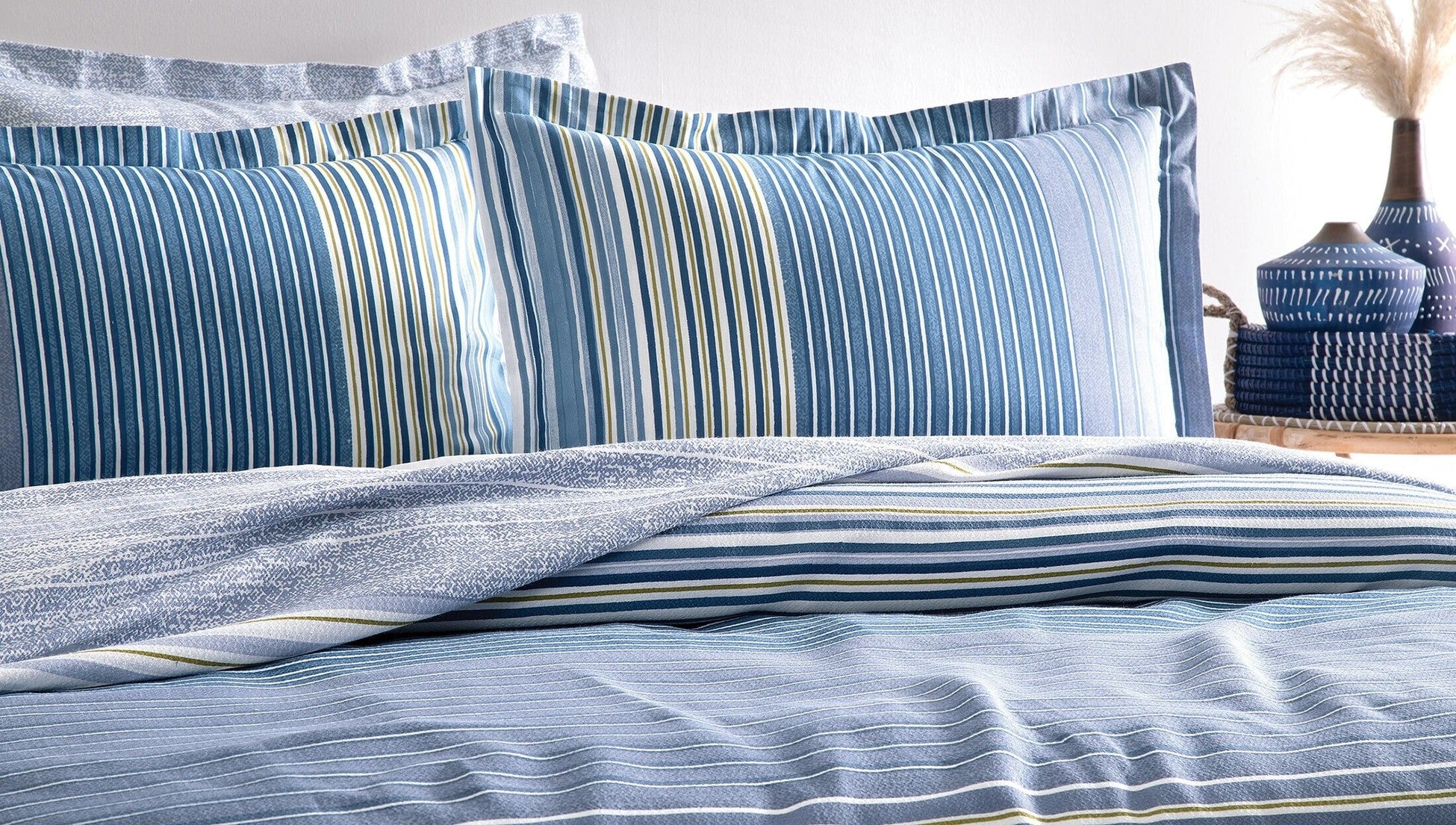 Pernelle Ensemble Couvre Lit Bleu