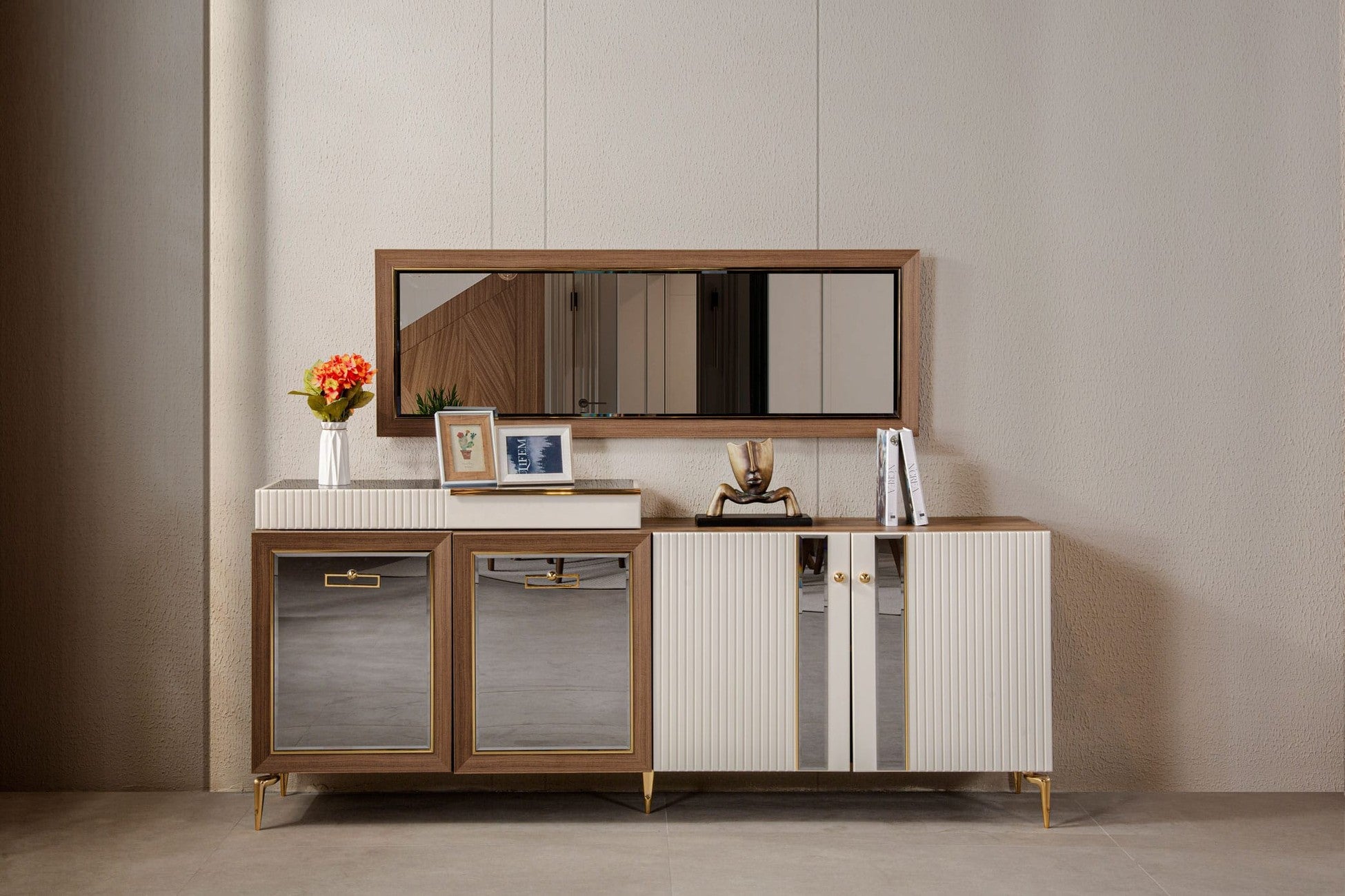 Asil Console avec mirror 220x46x94