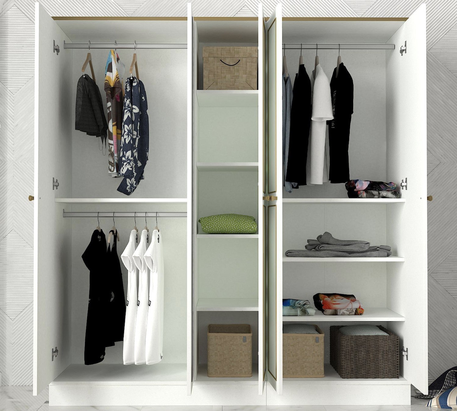 Armoire Ravenna 5 Kapılı - White