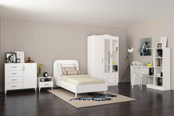 Ensemble de chambres jeunes Lavinia 509 - White