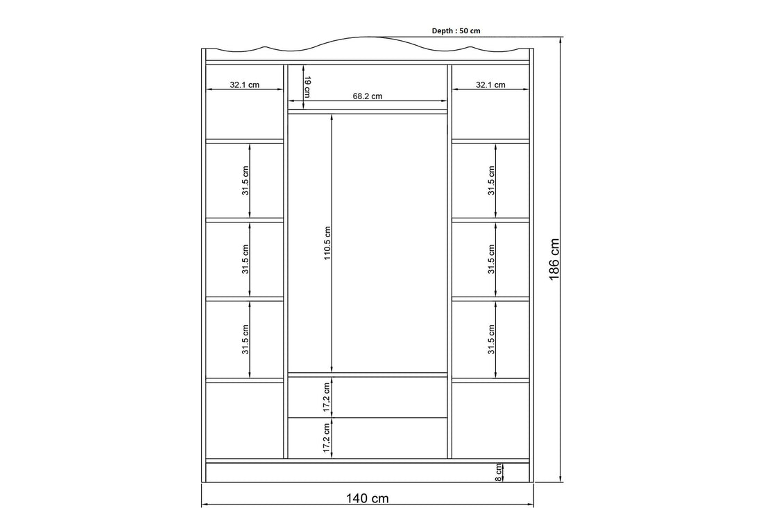 Armoire Bahar 624 - Anthracite