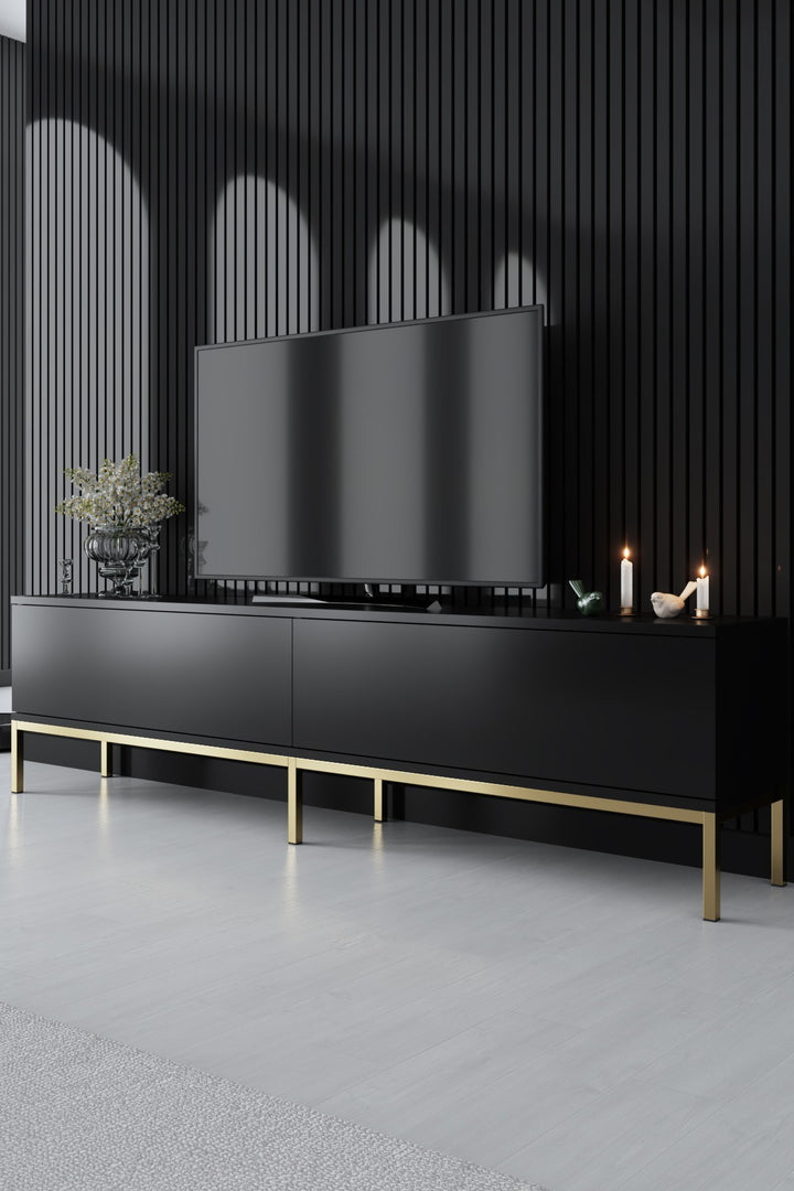 Meuble TV Lord - Black, Gold